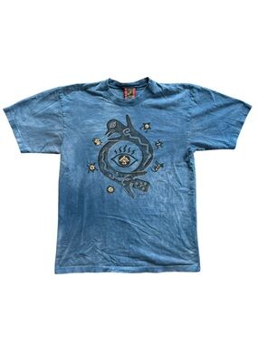Vintage Dagoli Truth Seeker Graphic T-Shirt Tee Top Blue Cotton Small Canada